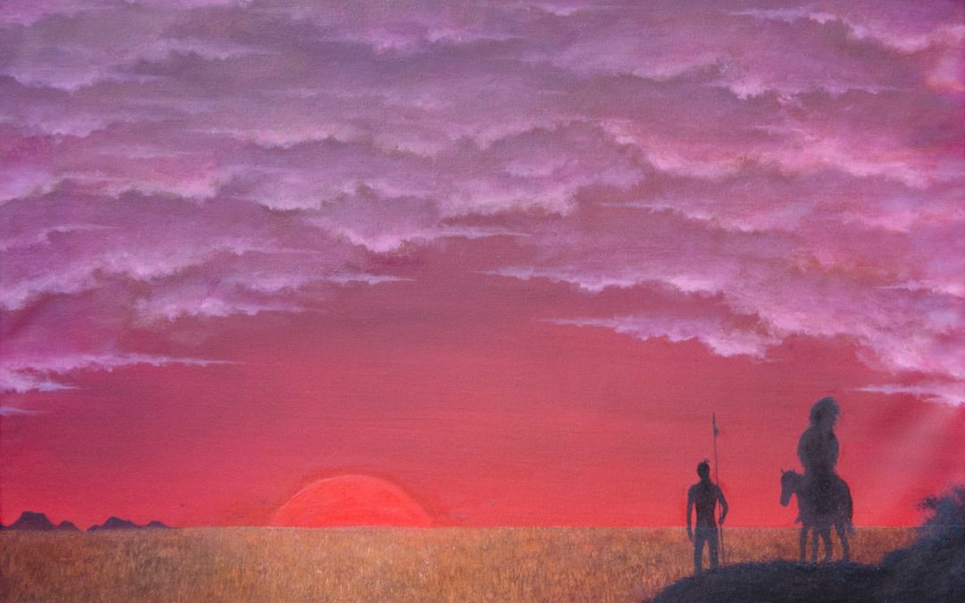 New painting online – “Il Giorno Promesso (Rosso Sole)”